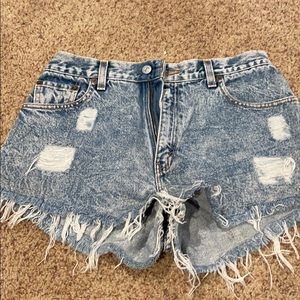Levi cut off shorts